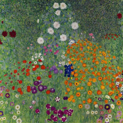Bloemen in Attersee, werk van Gustav Klimt