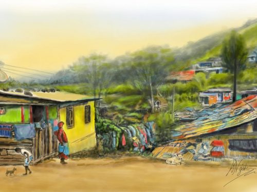 Sri Lanka, kleurrijke hutjes in hetbinnenland