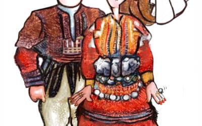 Krabbelen over trouwen in Galicnik (Macedonië)