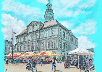 Markt en stadhuis Maastricht