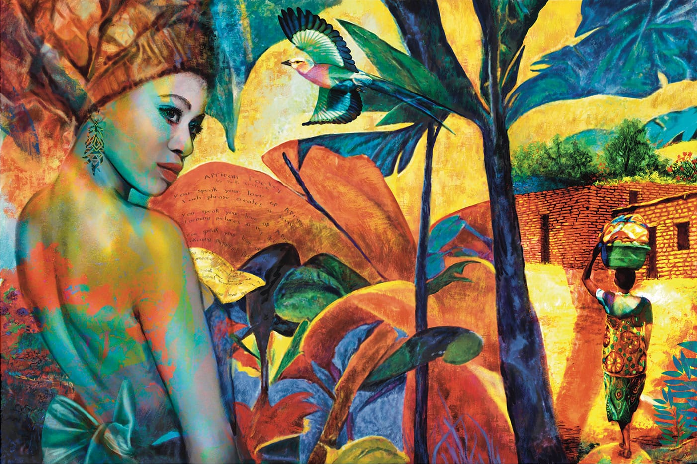 Colourful African Life in a Jungle