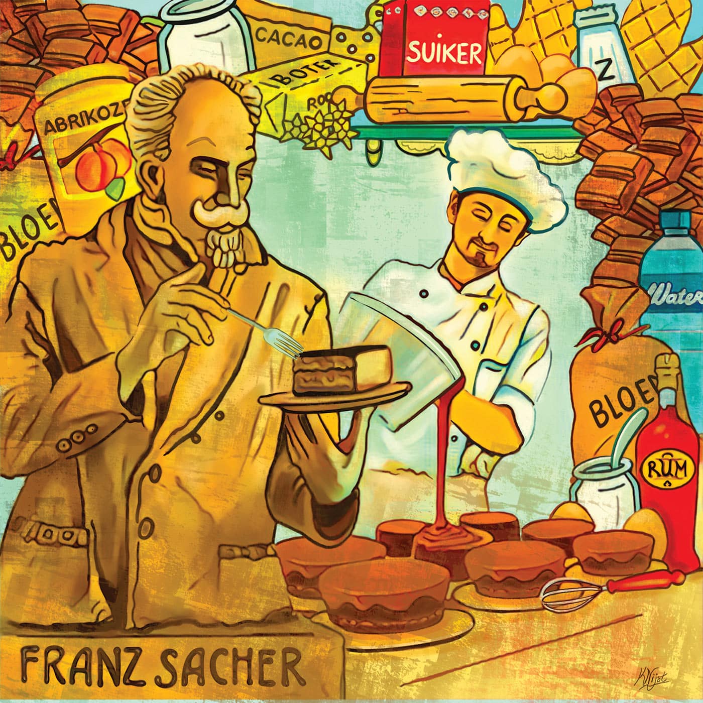 De Sachertorte van Frans