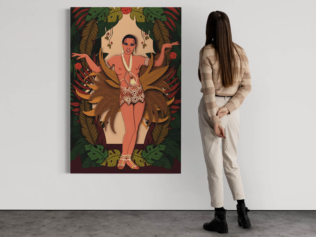 Portret van Josephine Baker, Dans Brulesque - Afbeelding 16