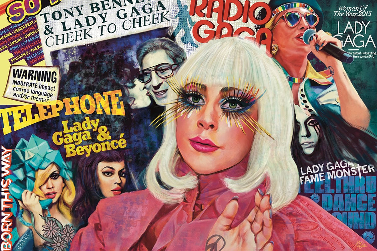 Portret van Lady Gaga