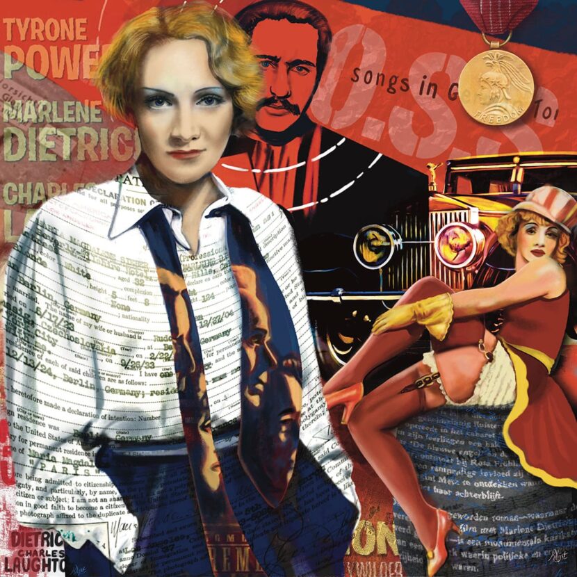 Portret van Marlene Dietrich