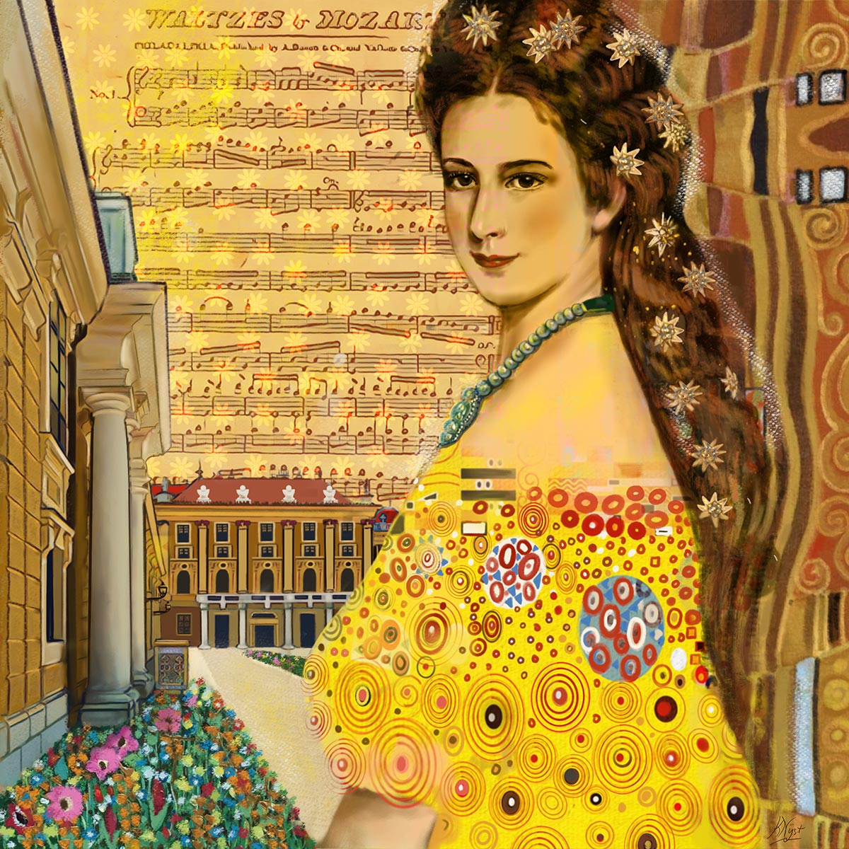 Wenen a la Gustav Klimt, compilatie met Sissi, Schönbrunn, Mozart en Edelweiss