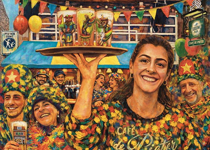 Carnavalsportret van een nieuwe eigenaresse